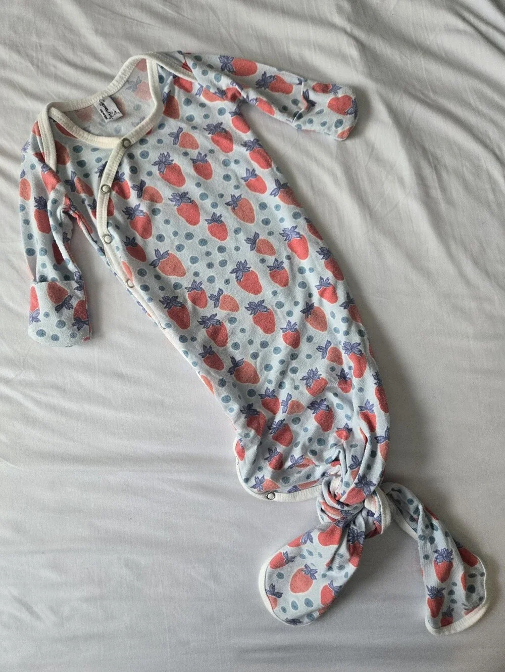 Copper Pearl Newborn Strawberry Knotted Gown